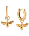 Olivia Burton Lucky Bee Huggie Hoop Earrings In Gold