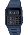 Casio Unisex Digital Calculator Blue Resin Strap Watch 34.4mm In Navy