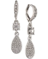 GIVENCHY PAVE PEAR-SHAPE DROP EARRINGS