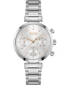 HUGO BOSS WOMEN'S CHRONOGRAPH FLAWLESS STAINLESS STEEL BRACELET WATCH 36MM