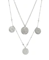 ETTIKA ELITE COIN AND CRYSTAL LAYERED WOMEN'S NECKLACE SET