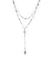 Ettika Augustine Layered Lariat Women's Necklace In Silver