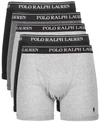 Polo Ralph Lauren Classic Fit Cotton Boxer Brief 5-pack In Gray/black