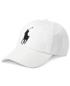 Polo Ralph Lauren Script Icon Logo Twill Baseball Cap In White