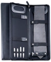Bey-berk Ballistic Black Nylon Travel Tie Case 5-piece Set In Black