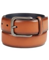 ORIGINAL PENGUIN MEN'S BURNISHED BIRD LEATHER BELT