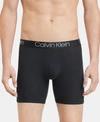 Calvin Klein Ultrasoft Stretch Modal Boxer Briefs In Black W/ White Logo