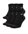 Nike Dri-fit 6-pack Everyday Plus No-show Performance Socks In Black