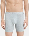 Calvin Klein Men's Ultra-soft Modal Boxer Briefs In Grey Heather W/ White Logo