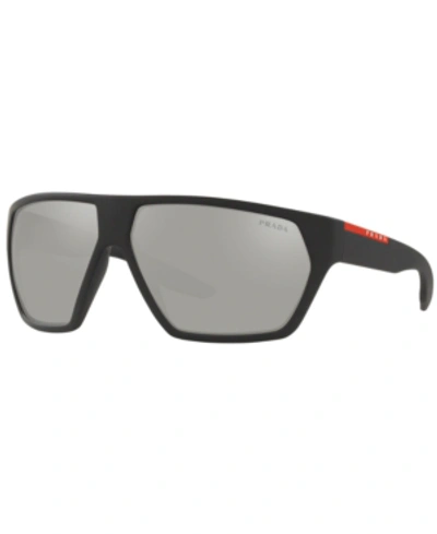 Prada Sunglasses, Ps 08us 67 In Light Grey Mirror Silver
