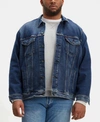 LEVI'S MEN'S BIG & TALL STRETCH DENIM TRUCKER JACKET