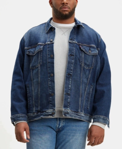 LEVI'S MEN'S BIG & TALL STRETCH DENIM TRUCKER JACKET