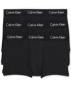 Calvin Klein 3-pack Low Rise Microfiber Trunks In Black