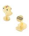 Cufflinks, Inc Thanos Infinity Gauntlet Cufflinks In Gold
