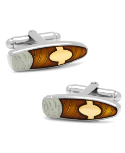Cufflinks, Inc Two-tone Cigar Cufflinks In Silver