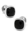 CUFFLINKS, INC FACETED ONYX CUSHION CUFFLINKS