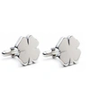 Cufflinks, Inc Four Leaf Clover Cufflinks In Silver