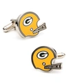 CUFFLINKS, INC RETRO BAY PACKERS HELMET CUFFLINKS