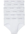 Calvin Klein Men's Cotton Classics Hip Briefs 6-pk Underwear In White