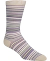 Cole Haan Men's Multi Stripe Crew Socks In Tan