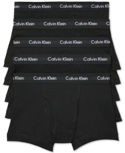 CALVIN KLEIN MEN'S 5-PACK COTTON CLASSIC TRUNK UNDERWEAR