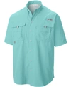 Shop Columbia Men's Big & Tall Bahama Ii Short Sleeve Shirt In Gulf Stream