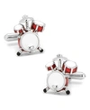 Cufflinks, Inc Drum Set Cufflinks In Red