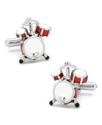 Cufflinks, Inc Drum Set Cufflinks In Red