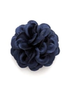 Hook + Albert Hook And Albert Large Lapel Flower In Navy