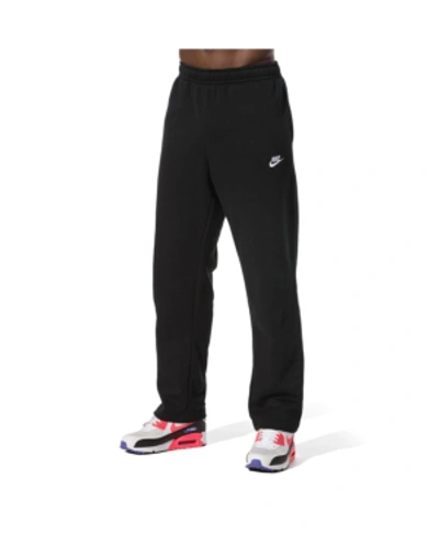 Nike Sportswear Club Tapered Cotton-blend Jersey Sweatpants In Black/white