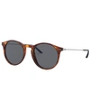 Giorgio Armani Ar8121 Red Havana Male Sunglasses In Red Havana/grey