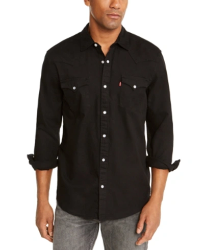 Levi's Levis Barstow Western Long Sleeved Shirt Black
