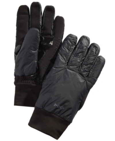 Hawke & Co. Outfitter Men's Midweight Mix-media Gloves, Created For Macy's In Black