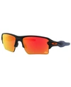 Oakley Nfl Collection Sunglasses, Washington Football Team Oo9188 59 Flak 2.0 Xl In Den Matte Black/prizm Ruby