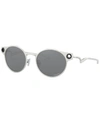 Oakley Men's Deadbolt Sunglasses In Satin Chrome/prizm Black