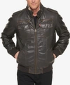 LEVI'S MEN'S BIG & TALL SHERPA LINED FAUX LEATHER AVIATOR BOMBER JACKET