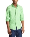 POLO RALPH LAUREN MEN'S BIG AND TALL CLASSIC FIT GARMENT-DYED LONG-SLEEVE OXFORD SHIRT