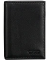 TUMI MEN'S LEATHER GUSSETED CARD CASE