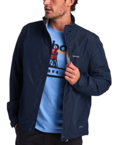 Barbour Men's Grizedale Waterproof Packable Jacket In Navy