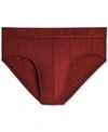 2(x)ist Speed Dri Electric Low Rise Briefs In Burgundy