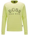 Hugo Boss Boss Men's Salbo Cotton-blend Sweatshirt In Light/pastel Green