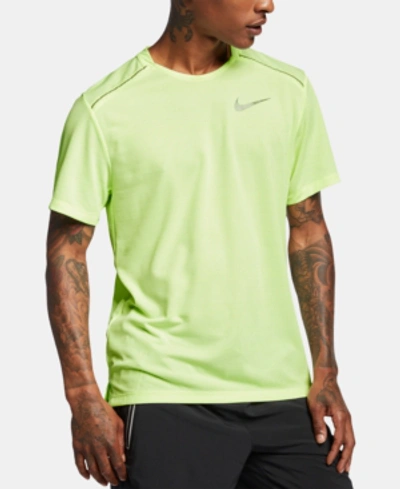 Nike Dri-fit Miler Men's Short-sleeve Running Top In Green