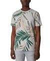 HUGO BOSS BOSS MEN'S TELEAF SILVER T-SHIRT