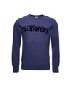 SUPERDRY MEN'S CORE LOGO FAUX SUEDE LOOPBACK SWEATSHIRT