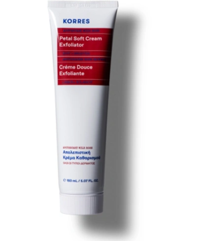 Korres Apothecary Wild Rose Petal Soft Cream Exfoliator, 5.07-oz. In Pink