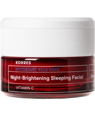 KORRES APOTHECARY WILD ROSE NIGHT-BRIGHTENING SLEEPING FACIAL, 1.3-OZ.