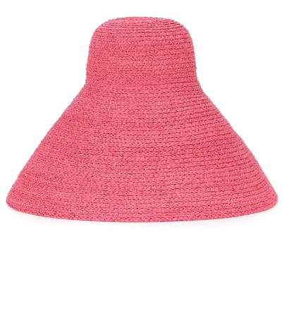Jacquemus Le Chapeau Valensole Raffia Hat In Pink