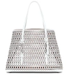 ALAÏA MINA 32 MEDIUM LEATHER TOTE,P00452763