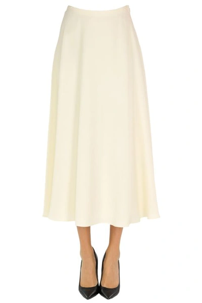 Theory Viscose Skirt In White