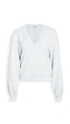 AGOLDE V NECK BALLOON SLEEVE SWEATSHIRT,AGOLE30395